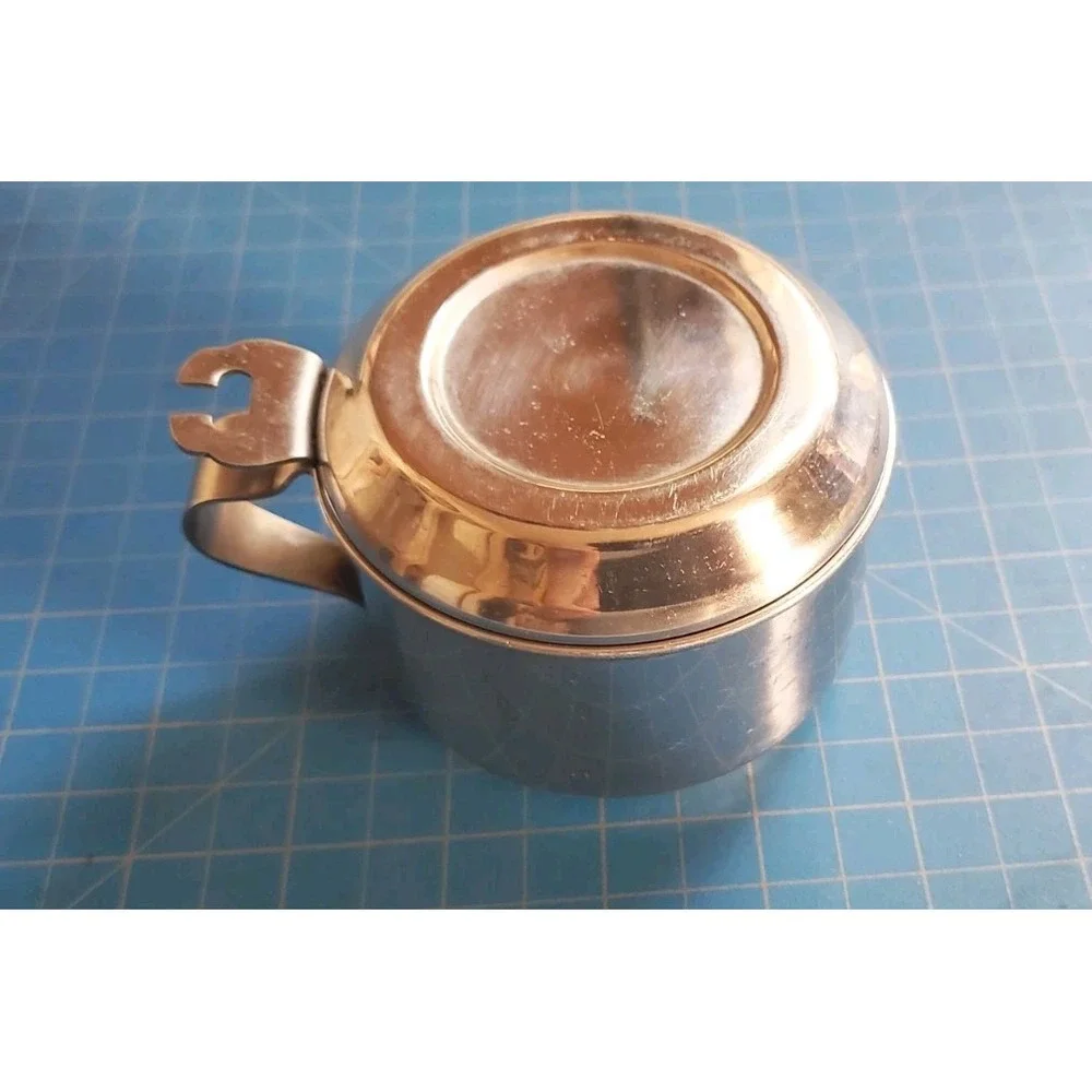 Coffee And Tea Strainer Metal Mini With Lid, Stainless Steel